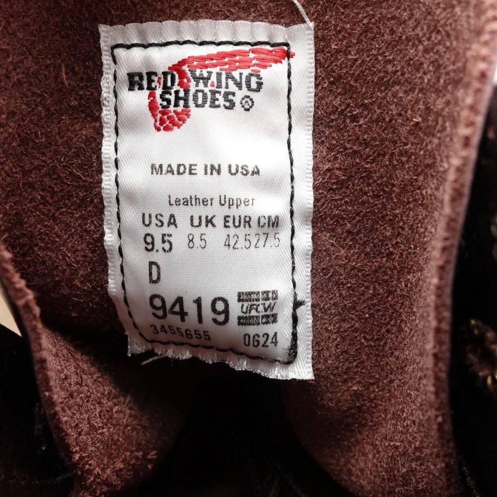 NEW Red Wing 9419 Beckman Heritage Made in USA Boots Men's 9419 Black Cherry